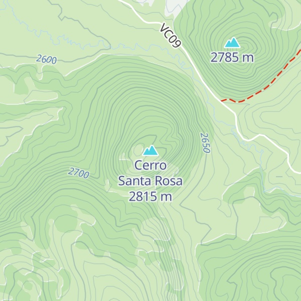 Map of Cerro Santa Rosa
