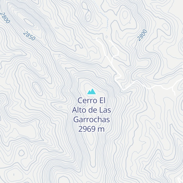 Map of Cerro El Alto de Las Garrochas