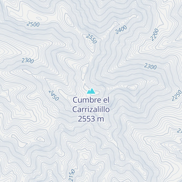 Map of Cumbre el Carrizalillo