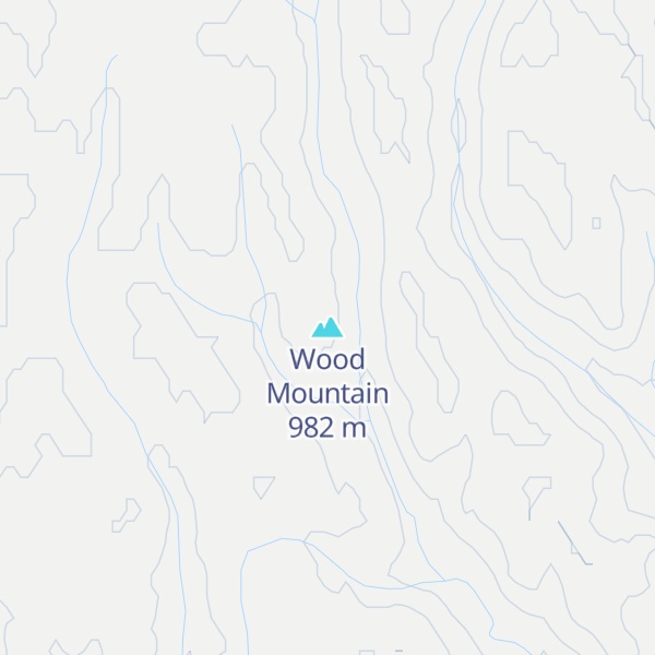 Map of Wood Mountain