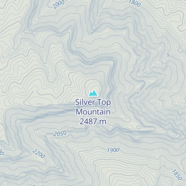 Map of Silver Top Mountain