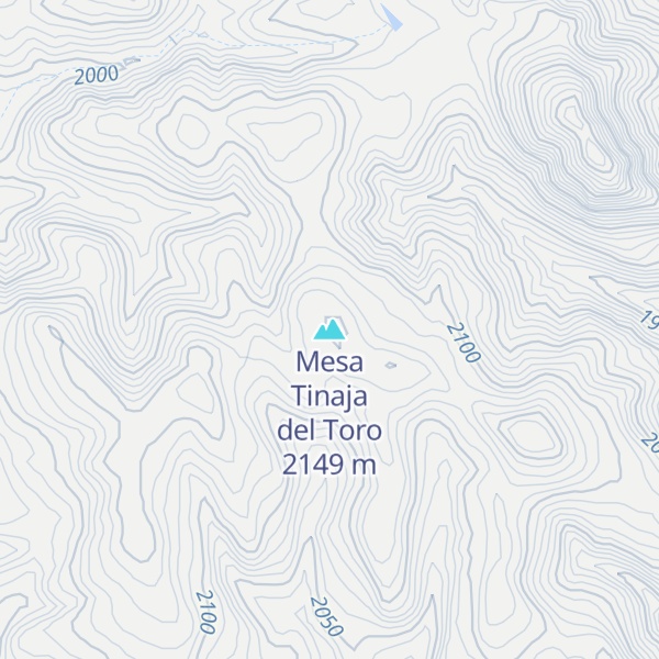Map of Mesa Tinaja del Toro