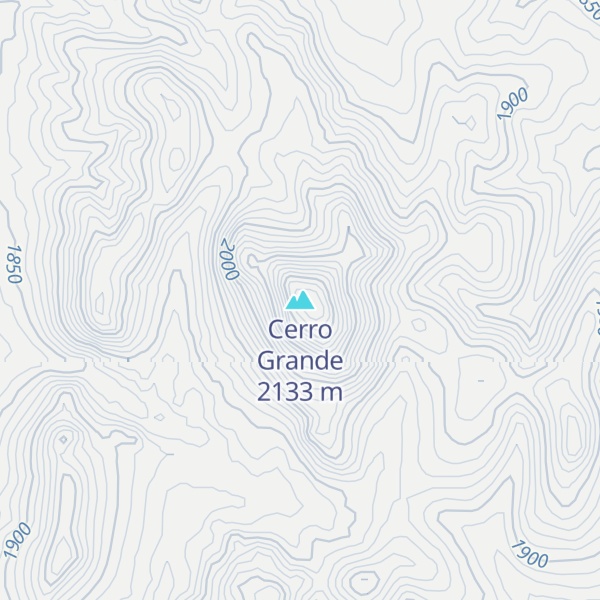 Map of Cerro Grande