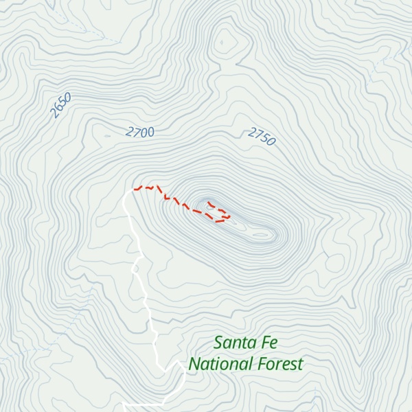Map of Cerro Pedernal