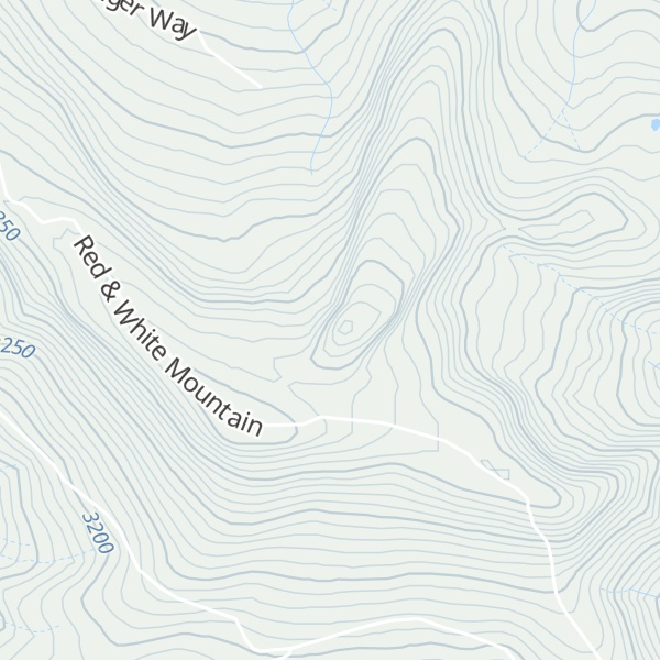 Map of Red and White Mountain