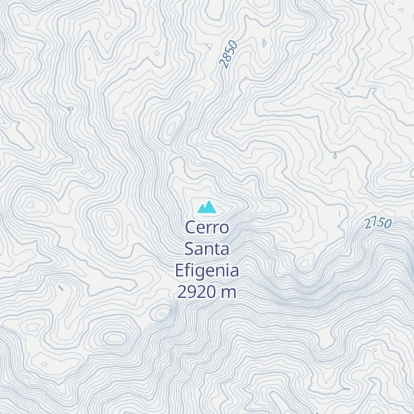 Map of Cerro Santa Efigenia