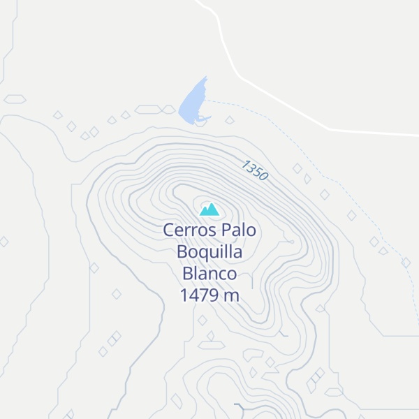 Map of Cerros Palo Boquilla Blanco