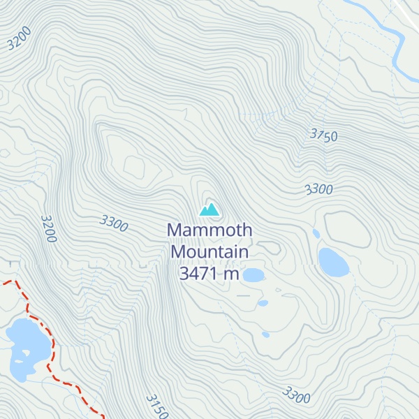 Map of Mammoth Mountain