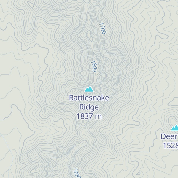Map of Rattlesnake Ridge