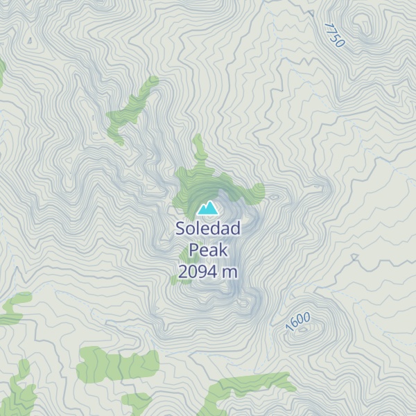Map of Soledad Peak