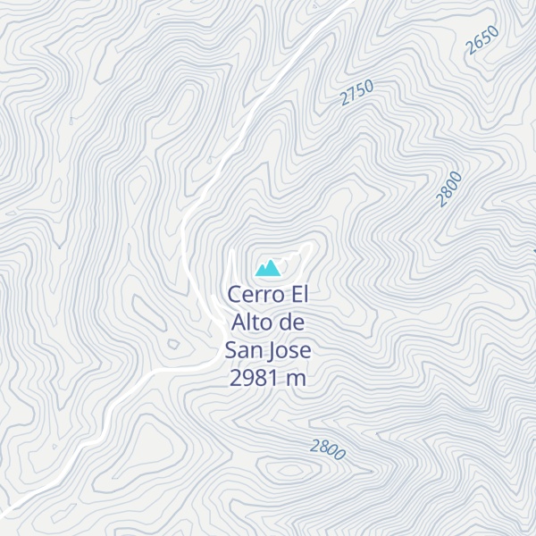 Map of Cerro El Alto de San Jose