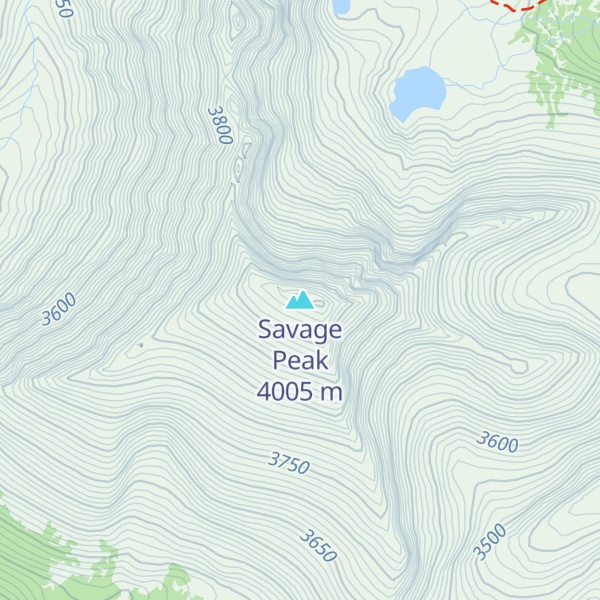 Map of Savage Peak