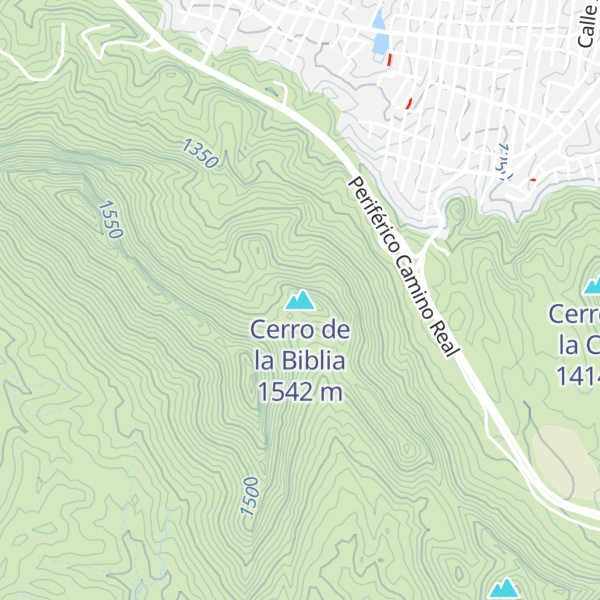 Map of Cerro de la Biblia