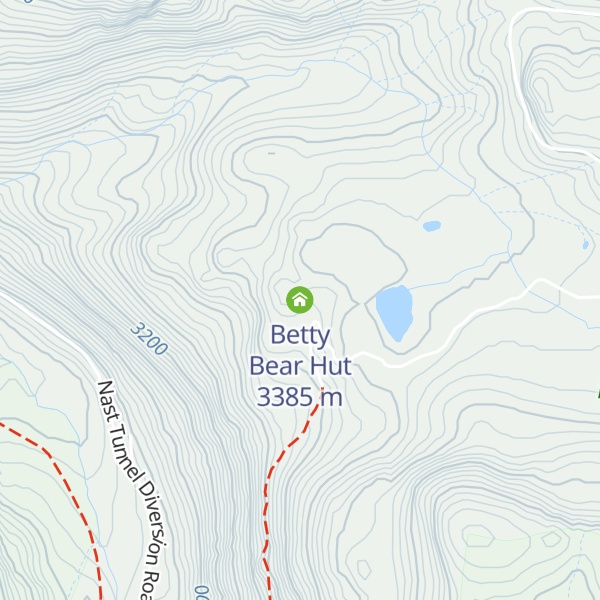 Map of Betty Bear Hut
