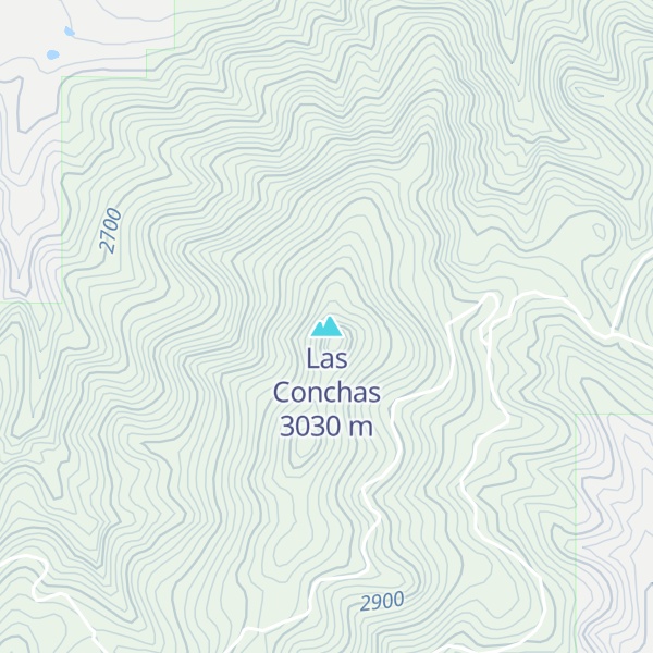 Map of Las Conchas