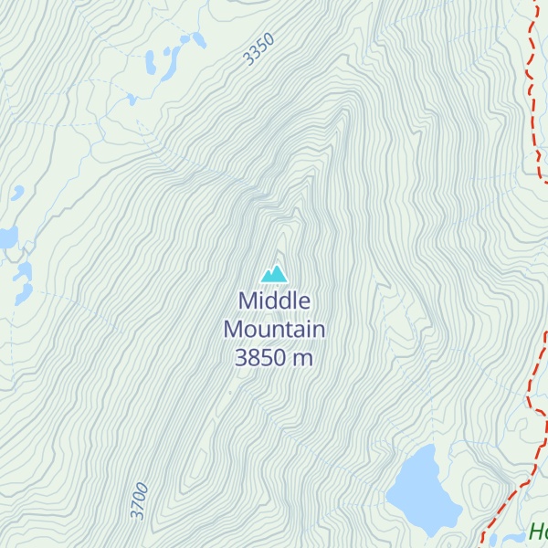 Map of Middle Mountain