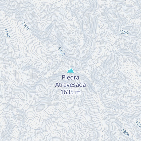 Map of Piedra Atravesada
