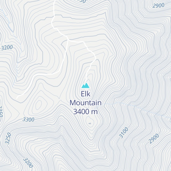 Map of Elk Mountain