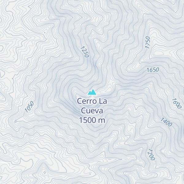 Map of Cerro La Cueva