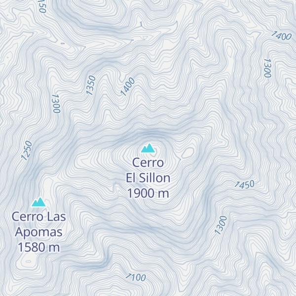 Map of Cerro El Sillon