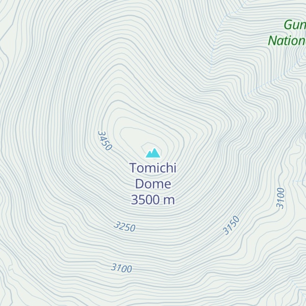 Map of Tomichi Dome