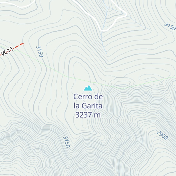 Map of Cerro de la Garita