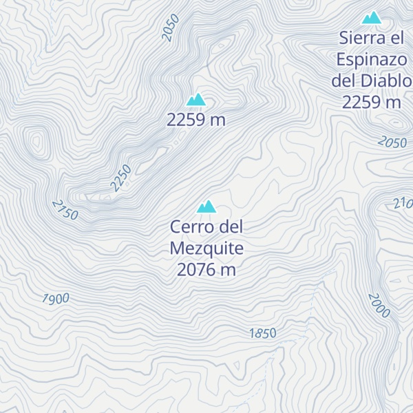 Map of Cerro del Mezquite