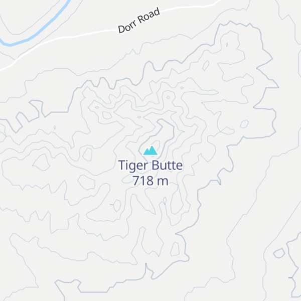 Map of Tiger Butte