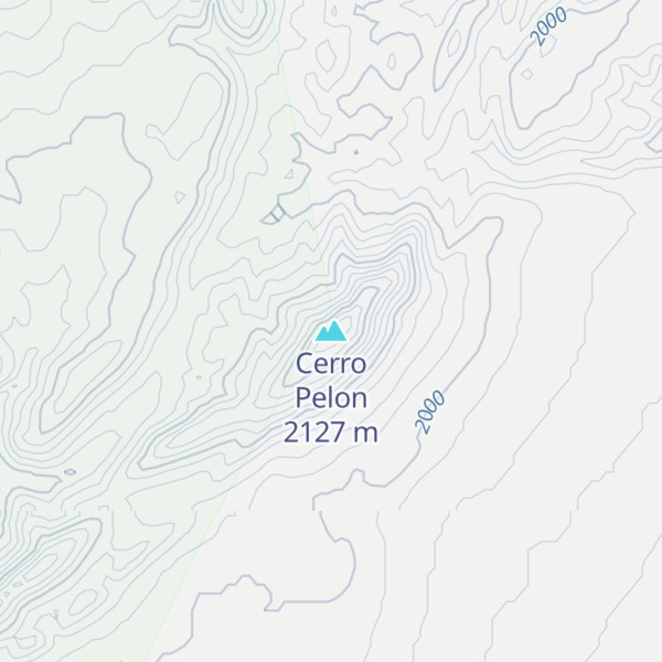 Map of Cerro Pelon