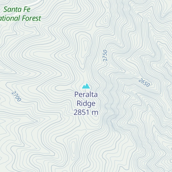 Map of Peralta Ridge