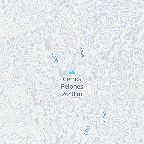 Map of Cerros Pelones
