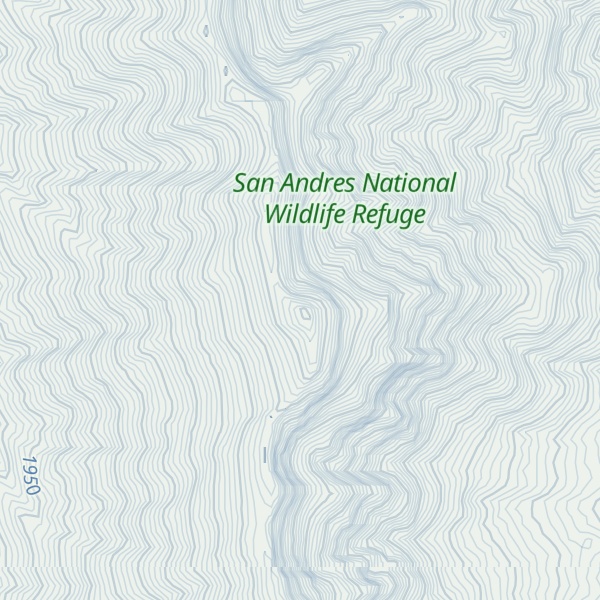 Map of San Andres Peak