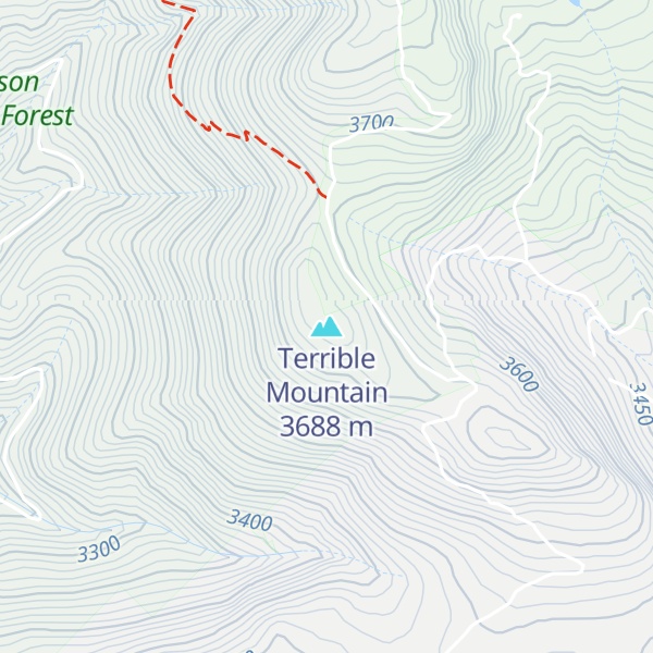 Map of Terrible Mountain