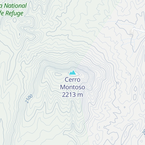 Map of Cerro Montoso