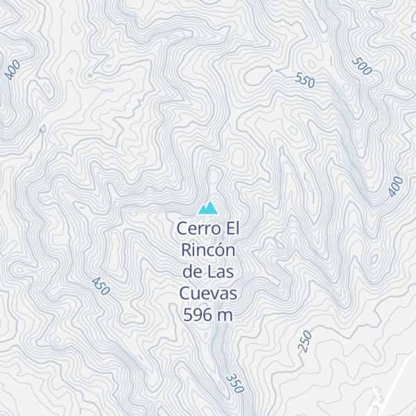 Map of Cerro El Rincón de Las Cuevas