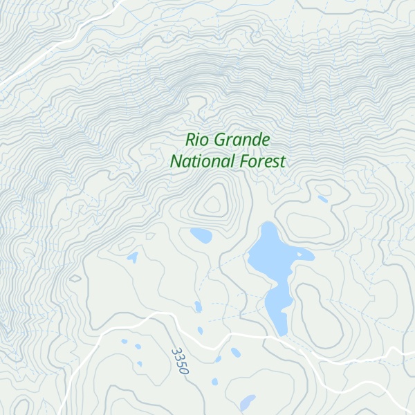 Map of Telluride Mountain