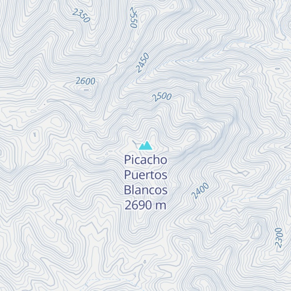 Map of Picacho Puertos Blancos