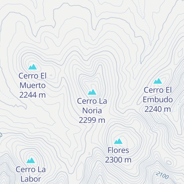 Map of Cerro La Noria