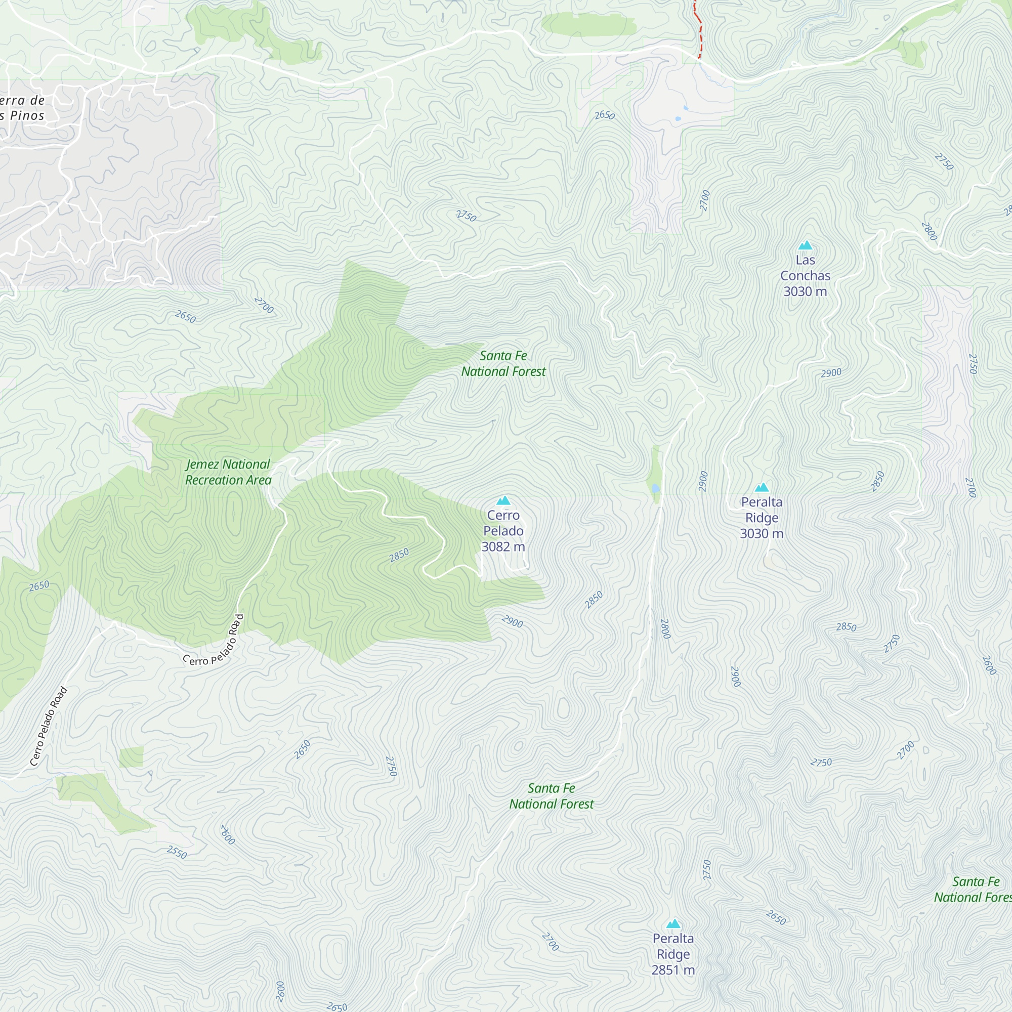 Cerro Pelado Lookout map