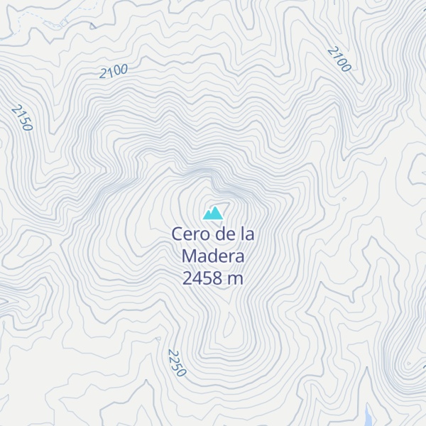 Map of Cero de la Madera