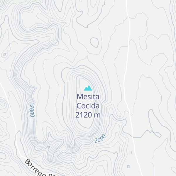 Map of Mesita Cocida