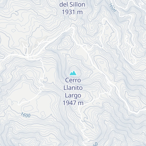Map of Cerro Llanito Largo