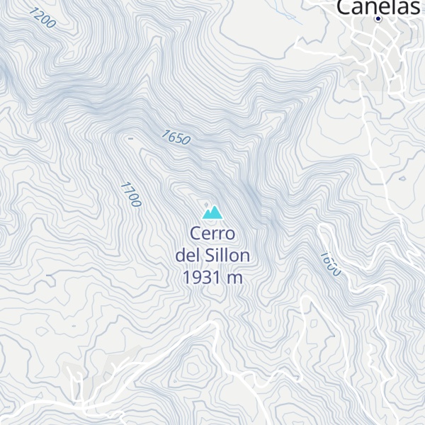 Map of Cerro del Sillon