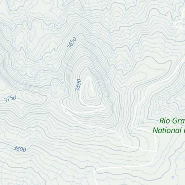 Map of Grayback Mountain