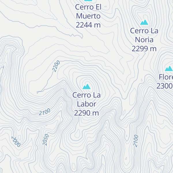 Map of Cerro La Labor