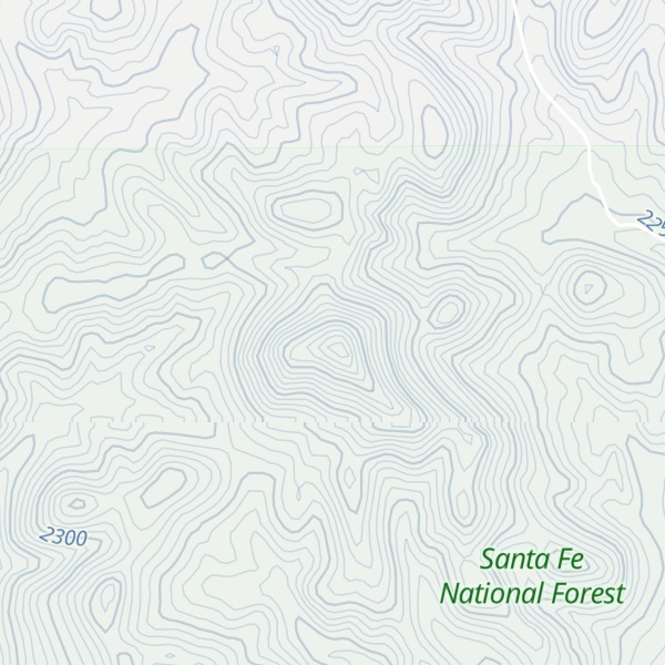Map of Bear Springs Peak
