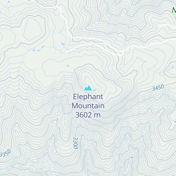 Map of Elephant Mountain