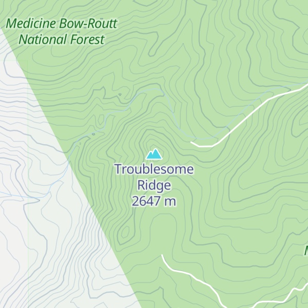 Map of Troublesome Ridge