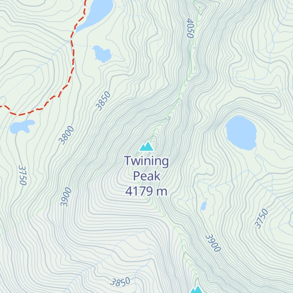 Map of Twining Peak