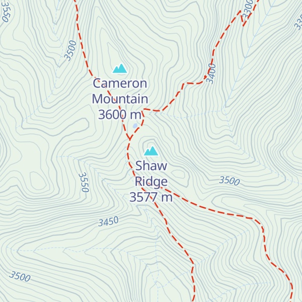 Map of Shaw Ridge